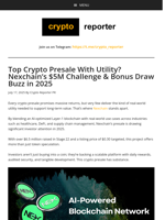 Top Crypto Presale With Utility? Nexchain’s $5M Challenge & Bonus Draw Buzz in 2025