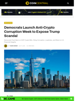 Democrats Launch Anti-Crypto Corruption Week to Expose Trump Scandal