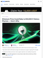 Is $12,000 in the Cards for the Ethereum Price?