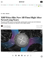 XRP Price Hits New All-Time High After Seven Long Years - Decrypt