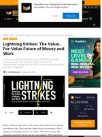 Lightning Strikes: The Value-For-Value Future Of Money And Work