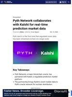 Pyth Network collaborates with Kalshi for real-time prediction market data