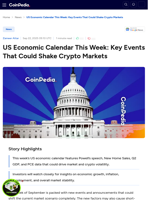 US Economic Calendar This Week: Key Events That Could Shake Crypto Markets