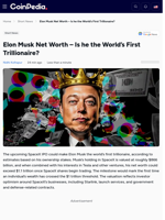 Elon Musk Net Worth - Is he the World's First Trillionaire?