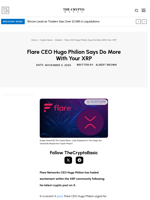 Flare CEO Hugo Philion Says Do More With Your XRP