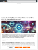 Avalanche (AVAX) Price Prediction: AVAX Targets $37 as BTC Pair Flashes Bullish Reversal - Brave New Coin