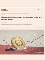Mantra at $0.32 as whale exits intensify: Is OM at a turning point? - AMBCrypto