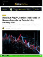 Datavault AI (DVLT) Stock: Rebounds on Nasdaq Compliance Despite 15% Intraday Drop
