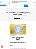 Can Bitcoin Rebound After Falling Below Key Fib Support?