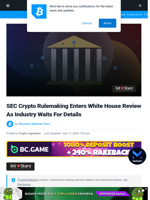 SEC Crypto Rulemaking Enters White House Review As Industry Waits For Details