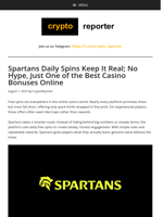 Why 300+ Daily Spins Make Spartans a Top Pick for Casino Bonuses