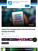 Solana Price Struggles Below $100, But This Level Changes Everything | Bitcoinist.com
