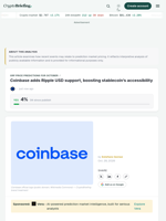Coinbase adds Ripple USD support, boosting stablecoin's accessibility