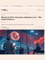 Bitcoin: Is 2022-style panic selling here yet? - This analyst believes... - AMBCrypto