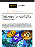 What is Mutuum Finance (MUTM)? The $0.035 Is Now in “Last Stock” Status For This Cheap Crypto