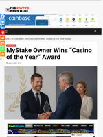MyStake Owner Wins “Casino of the Year” Award - The Crypto News Wire