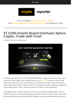 XT.COM Unveils Brand Overhaul: Xplore Crypto, Trade with Trust