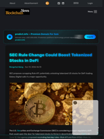 SEC Rule Change Could Boost Tokenized Stocks in DeFi - Blockchain.News