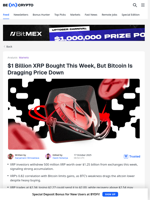 Why is XRP Price Still Falling Despite $1 Billion Accumulation?