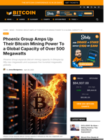 Phoenix Group Amps Up Their Bitcoin Mining Power To A Global Capacity Of Over 500 Megawatts