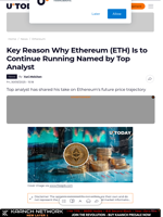 Key Reason Why Ethereum (ETH) Is to Continue Running Named by Top Analyst