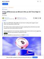 3 Key Differences as Bitcoin Hits an All-Time High in 2025