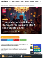 Trump Memecoin Dinner Sparks Token Frenzy Now