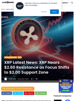 XRP Latest News: XRP Nears $2.60 Resistance as Focus Shifts to $2.00 Support Zone | Live Bitcoin News