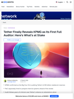 Tether's First Full Auditor Revealed: Everything You Need to Know