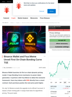 Binance Wallet and Four.Meme Unveil First On‑Chain Bondin Curve
