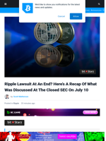 Ripple Lawsuit At An End? Here’s A Recap Of What Was Discussed At The Closed SEC On July 10 | Bitcoinist.com