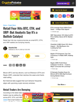 Retail Fear Hits BTC, ETH, and XRP: But Analysts Say It's a Bullish Catalyst