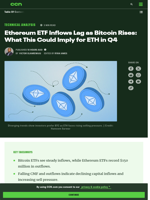 ETH Price Not Yet Out of Trouble After Declining ETF Inflows