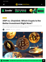 XRP vs. Chainlink: Which Crypto Is the Better Investment Right Now? - CoinCentral