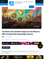 Top Meme Coins Besides Dogecoin And Shiba Inu With Potential Still Seeing Major Interest | Bitcoinist.com