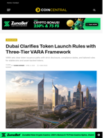 Dubai Clarifies Token Launch Rules with Three-Tier VARA Framework