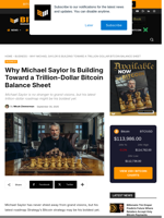 Why Michael Saylor Wants A Trillion-Dollar Bitcoin Position