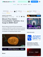 Bitcoin Price Watch: Consolidation Tightens—Is a Surge to $98K Next? – Markets and Prices Bitcoin News