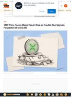 XRP Price Faces Major Crash Risk as Double Top Signals Possible Fall to $0.80 | Live Bitcoin News