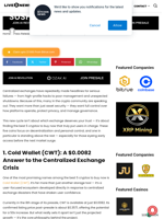 Best 5 Cryptos to Buy Now in 2025: Why Cold Wallet at $0.0082 Outshines UNI, CAKE, SUSHI, and 1INCH | Live Bitcoin News