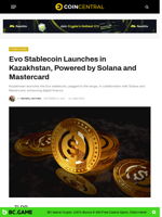 Evo Stablecoin Launches in Kazakhstan, Powered by Solana and Mastercard - CoinCentral