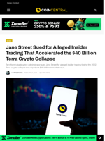 Jane Street Sued for Alleged Insider Trading That Accelerated the $40 Billion Terra Crypto Collapse - CoinCentral