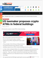 US lawmaker proposes crypto ATMs in federal buildings - The Crypto News Wire