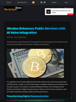 Ukraine Enhances Public Services with AI Voice Integration - Blockchain.News