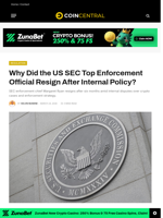 Why Did the US SEC Top Enforcement Official Resign After Internal Policy?