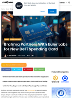Brahma Partners With Euler Labs for New DeFi Spending Card | Live Bitcoin News