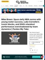 Mike Breen: Spurs defy NBA norms with young roster success, Luke Cornette's iconic blocks, and SGA's standout performance overshadowed by team dynamics | Pardon My Take