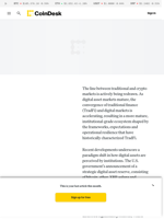 The Convergence of TradFi and Digital Asset Markets – A Maturing Ecosystem