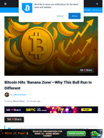 Bitcoin Hits ‘Banana Zone’—Why This Bull Run Is Different