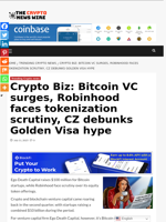 Crypto Biz: Bitcoin VC surges, Robinhood faces tokenization scrutiny, CZ debunks Golden Visa hype - The Crypto News Wire
